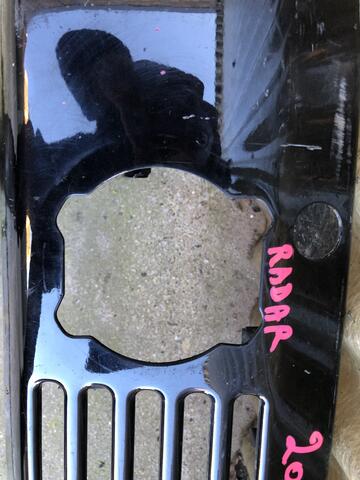 front bumper with radar