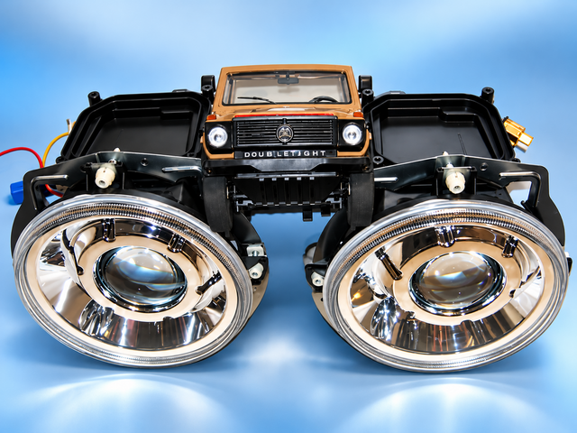 Xenon look koplamp Chroom uitvoering