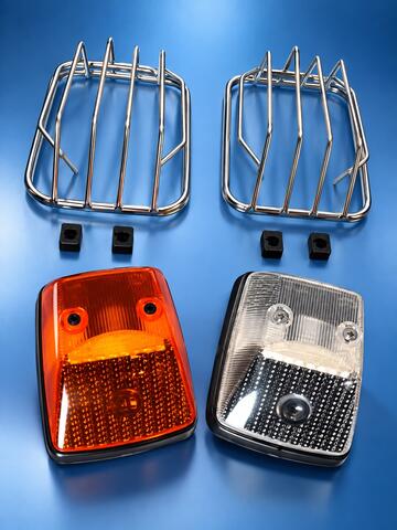 Grille chromée pour clignotants avant