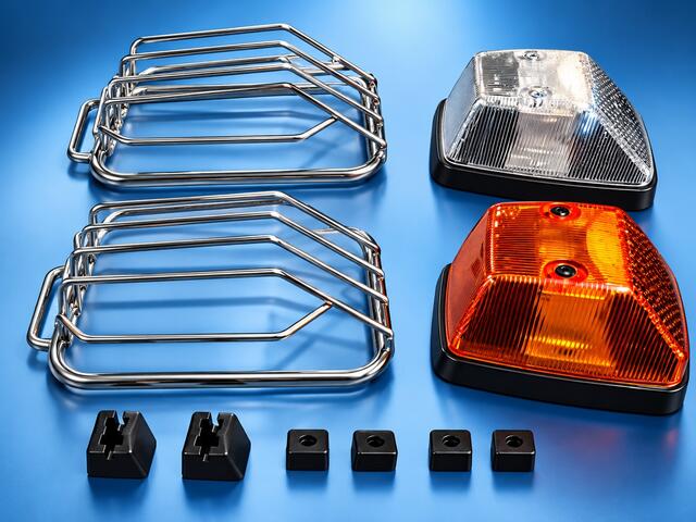 Grille chromée pour clignotants avant