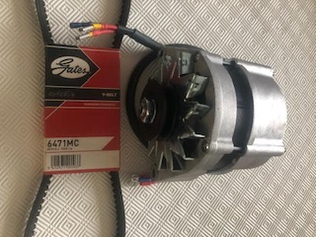 Nieuwe alternator en ombouw kit 