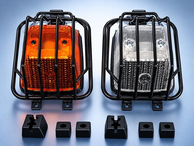 Black grill for trafficators
