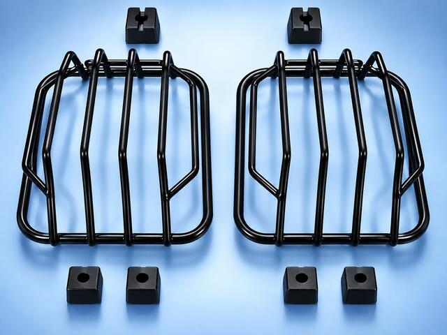 Black grill for trafficators